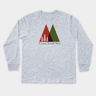 Meatballs Camp North Star vintage t-shirt design Kids Long Sleeve T-Shirt